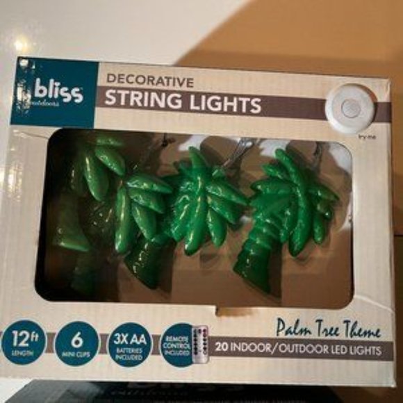 String Lights - Palm Trees (Two‎ Sets!) (new / p/s/x) - Picture 2 of 8